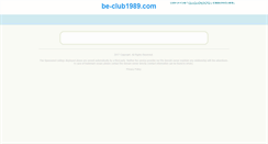 Desktop Screenshot of be-club1989.com